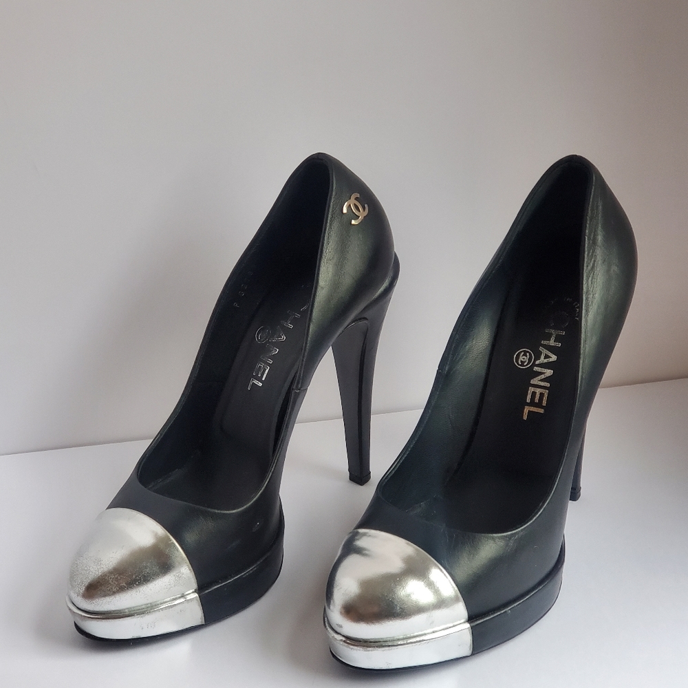 Chanel Women’s Cap Toe Pumps - Size 39